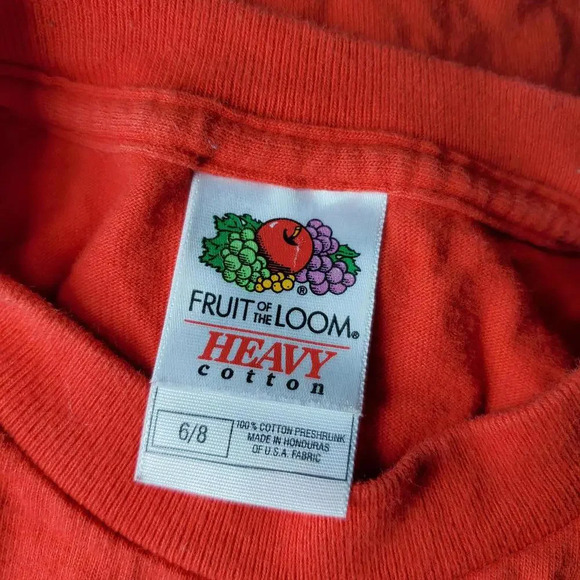 Fruit of the Loom Heavy Cotton Red ABCs of Texas Crewneck T-Shirt Boys Size 6/8 - Picture 2 of 11